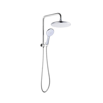 Twin Overhead Rain/Hand Held Self Cleaning Shower Chrome SCS7