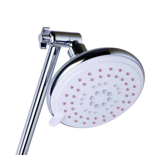 All directional Self-Cleaning Shower Head and Arm Chrome SCS1