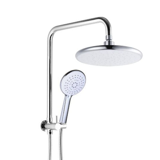 Twin Overhead Rain/Hand Held Self Cleaning Shower Chrome SCS7