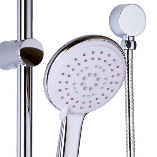Hand Held Self Cleaning Shower on Rail Chrome SCS3